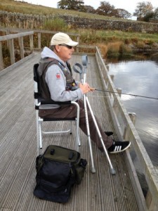 At nant moel we cater for anglers of all abilities and physical capabilities. This shows one of four wheelchair friendly platforms we have at Nant Moel. Plus a flat path covering 1/2 of the reservoir. 